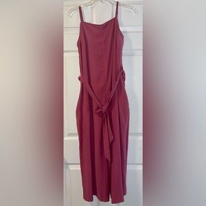 Calvin Klein Rose belted Jumpsuit Size 8 EUC